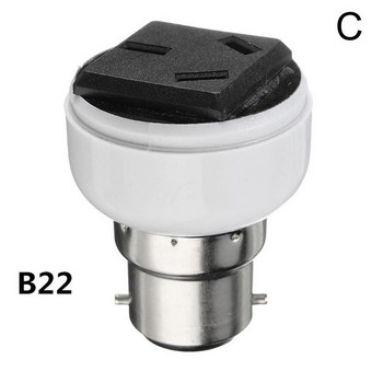 E27/b22 US/UK Plug Винт Електрическа крушка Цокъл Лампи Държачи Женски гнезда Адаптер за преобразуване на захранване за US EU Plug