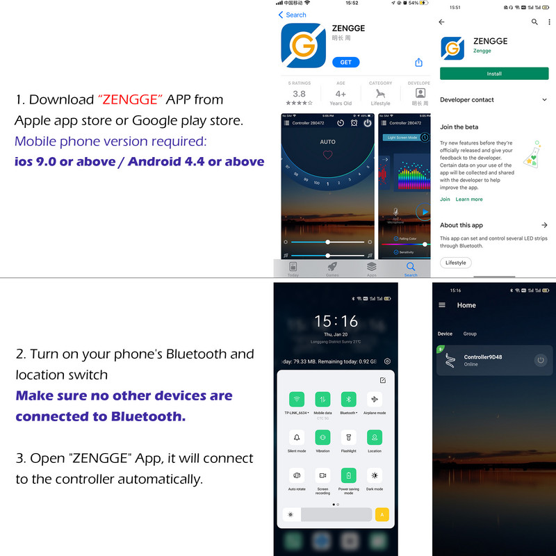 Mini LED RGB Strip Light Ελεγκτής Bluetooth Wireless Smart APP Control Dimmer για DC 5V 12V 24V RGB φώτα ταινίας Δωρεάν αποστολή