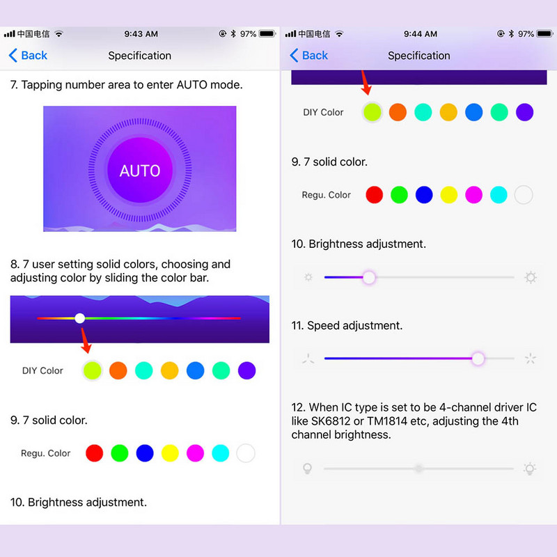 SP110E Bluetooth pixel vezérlő SM16703 TM1804 UCS1903 WS2811 WS2812B SK6812 WS2801 WS2813 RGB RGBW színes LED szalaghoz