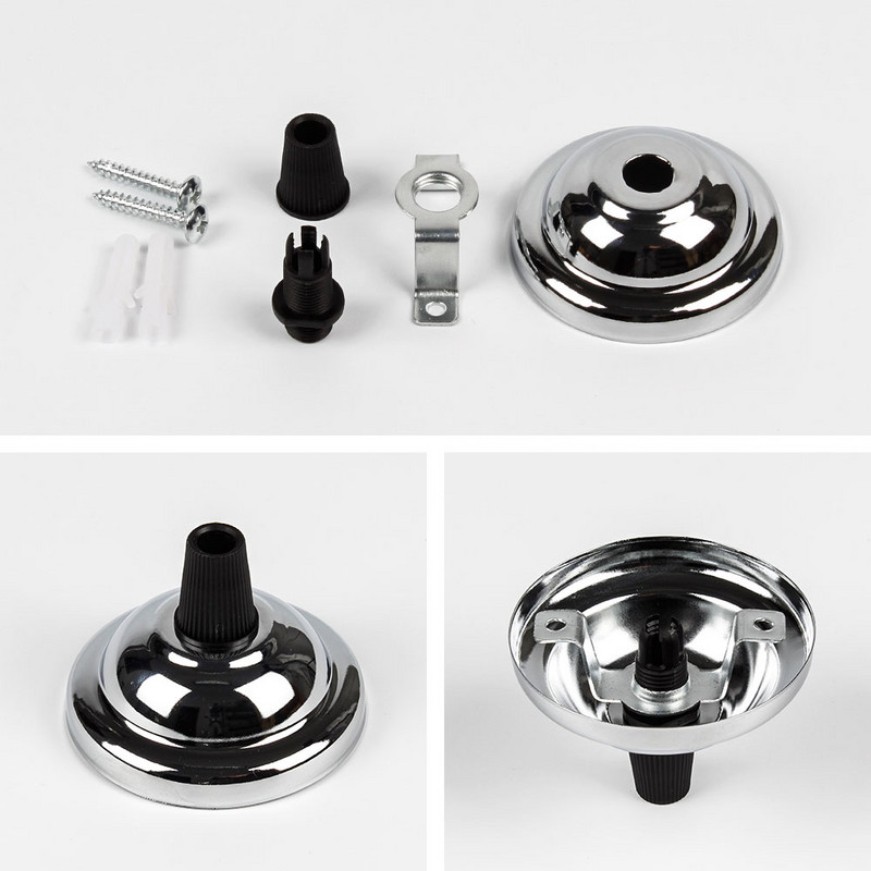 ASECLINA Baza lămpii Retro Vintage Plafon antic Suport lampă Fier galvanizat e27 Accesoriu pentru lumina suspendată pentru decorarea casei