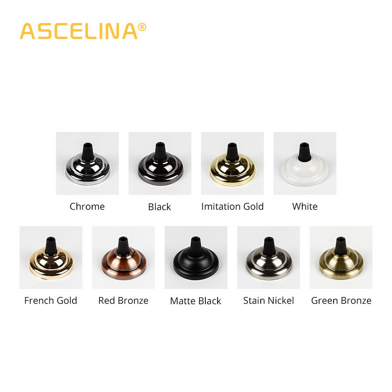 ASECLINA Baza lămpii Retro Vintage Plafon antic Suport lampă Fier galvanizat e27 Accesoriu pentru lumina suspendată pentru decorarea casei