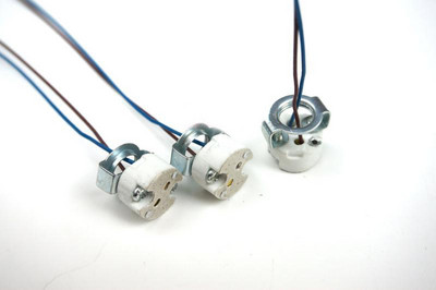 6gab Bi-Pin Base, G4, G6.35, GY6.35, GX5.3 MR16, GZ4 MR11, GU5.3, G5.3, Halogēna kvēlspuldzes Led ligzda keramikas korpusa lampas turētājs