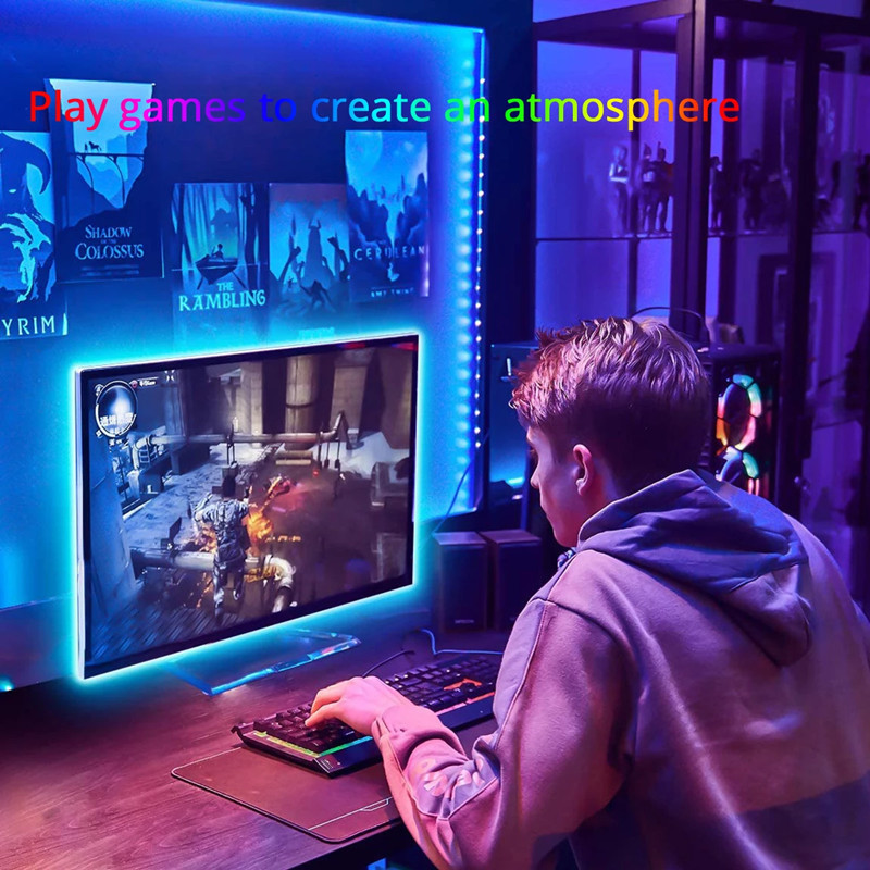 Mini RGB su Bluetooth suderinamas valdiklis LED juostelės muzikos valdiklis, skirtas 3528 5050 Tape Light Smart APP valdymui DC USB 5V 12V 24V