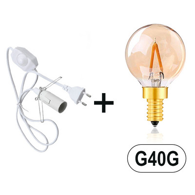 Cablu de alimentare de 1,8 m Sârmă cu întrerupător reglabil Clip metalic E14 Soclu pentru lămpi Suport lămpi suspendate Cablu cu priză UE pentru lămpi cu sare de rocă