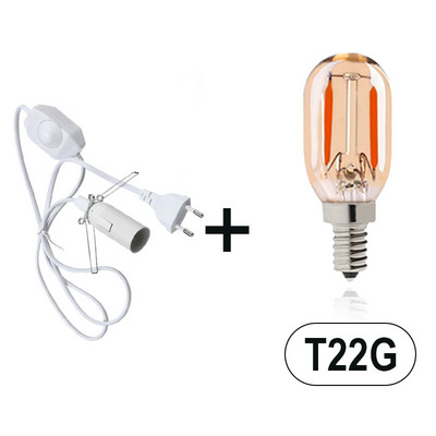 Cablu de alimentare de 1,8 m Sârmă cu întrerupător reglabil Clip metalic E14 Soclu pentru lămpi Suport lămpi suspendate Cablu cu priză UE pentru lămpi cu sare de rocă