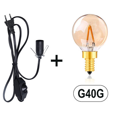 Cablu de alimentare de 1,8 m Sârmă cu întrerupător reglabil Clip metalic E14 Soclu pentru lămpi Suport lămpi suspendate Cablu cu priză UE pentru lămpi cu sare de rocă