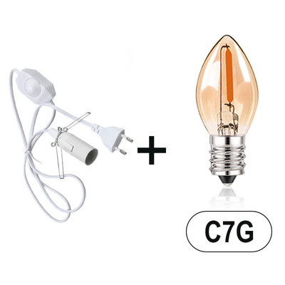 Cablu de alimentare de 1,8 m Sârmă cu întrerupător reglabil Clip metalic E14 Soclu pentru lămpi Suport lămpi suspendate Cablu cu priză UE pentru lămpi cu sare de rocă