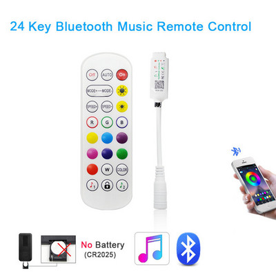 Bluetooth glazbeni LED kontroler 24 tipke LED IR 44 tipke Kontroler Dimmer LED svjetla IR daljinski upravljač DC12V za RGB božićnu LED traku
