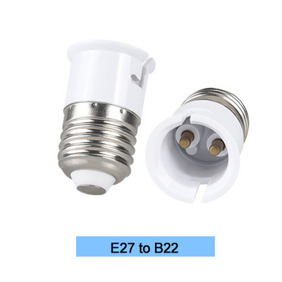 Μετατροπή βάσης λαμπτήρα E27 TO E14 Μετατροπείς βάσης λαμπτήρων Υποδοχή EU TO E27 Προσαρμογέας MR16 GU10 G9 B22 E27 E14 E12 Πυρίμαχο υλικό