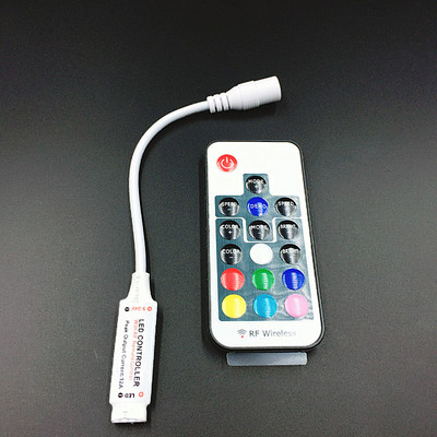 3528 5050 RGB LED-ribavalgusti Mini 11/17/44 võtmega IR-kaugjuhtimispuldi jaoks