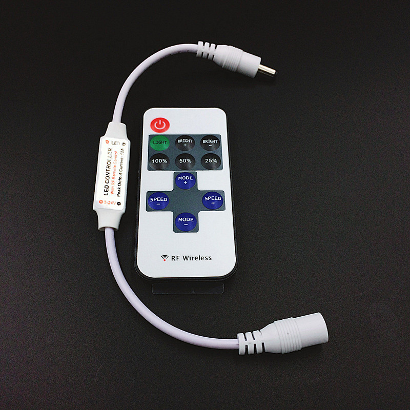 Skirtas 3528 5050 RGB LED juostiniam mini 11/17/44 rakto IR nuotolinio belaidžio valdiklio