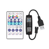 WS2812B IC RGB Controller Bluetooth Control για Pixel LED Strip Light WS2811 WS2812 5,5*2,1mm 5525 USB 5V DC12V Τηλεχειριστήριο