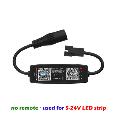 WS2812B IC RGB Controller Bluetooth Control για Pixel LED Strip Light WS2811 WS2812 5,5*2,1mm 5525 USB 5V DC12V Τηλεχειριστήριο