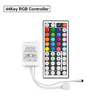 LED 44 Key Controller 4 Pin Connector IR Control 5050 RGB Light Tape Universal Remote Controller for rgb LED Strip Light DC12V