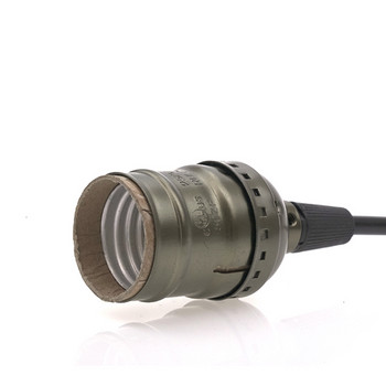 Винтидж ретро държач на основата на лампата Edison E27 висяща крушка Винт гнездо Превключвател 110V 220V полилей