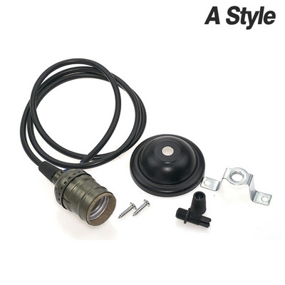 Vintage retro Edison lempos pagrindo laikiklis E27 pakabinamas lemputės lemputės sraigtinis lizdo jungiklis 110V 220V liustra