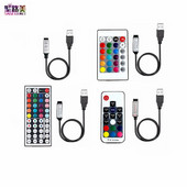 5V 12V 24 V Volt USB IR RF Remote RGB Controller 3 17 24 44 Key Remote Wireless For 3528 2835 5050 LED Strip Lights Tape Κορδέλα