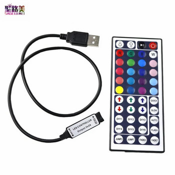 5V 12V 24 V Volt USB IR RF Remote RGB Controller 3 17 24 44 Key Remote Wireless For 3528 2835 5050 LED Strip Lights Tape Κορδέλα