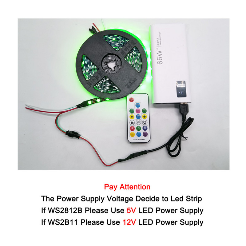 DC5V 17 klahviga muusika 14/21 klahviga USB-kontroller Mini RF nutikas vastuvõtja 3 kontaktiga 5050 RGB individuaalselt adresseeritavale LED-ribavalgustile