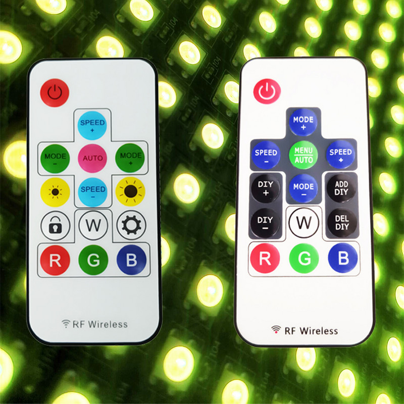 DC5V 17 klahviga muusika 14/21 klahviga USB-kontroller Mini RF nutikas vastuvõtja 3 kontaktiga 5050 RGB individuaalselt adresseeritavale LED-ribavalgustile