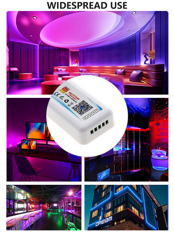 Нов RGBW 4CH 18A LED димер контролер Google Alexa AI Voice Timing Control Wifi Tuya Smart Life APP for Color Lights Lamp Bar