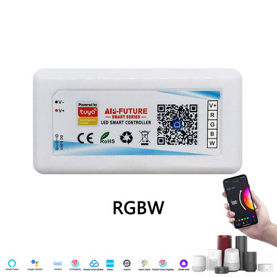 Uus RGBW 4CH 18A LED-dimmeri kontroller Google Alexa AI häälajastuse juhtimine Wifi Tuya Smart Life APP värviliste tulede lambiriba jaoks