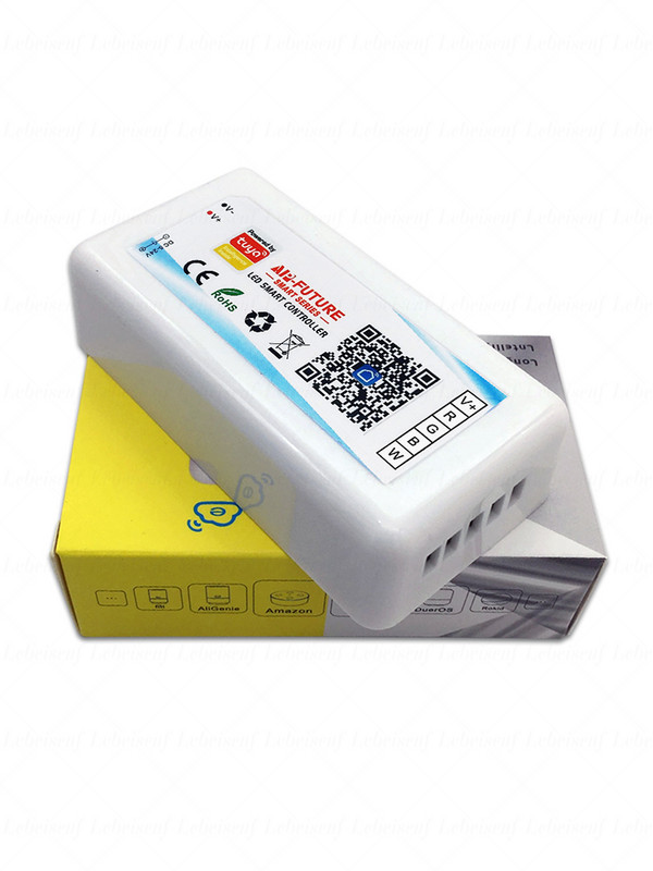 Uus RGBW 4CH 18A LED-dimmeri kontroller Google Alexa AI häälajastuse juhtimine Wifi Tuya Smart Life APP värviliste tulede lambiriba jaoks