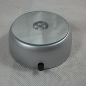 4 LED-uri Lumina de bază Luminoasă Sticlă de cristal Afișare Obiecte Transparente Laser Bază rotundă colorată pentru Cocktail