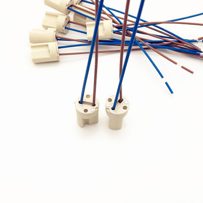 4бр. G9 Фасунга за халогенна CFL LED лампа Основа на държача на крушка с 10CM проводник CE VDE