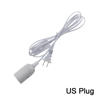 1.8M držač postolja svjetiljke Kabel za napajanje Kabel E26 E27 EU US Viseće LED rasvjetno tijelo Utičnica Adapteri za kabel s prekidačem