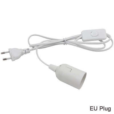 1.8M držač postolja svjetiljke Kabel za napajanje Kabel E26 E27 EU US Viseće LED rasvjetno tijelo Utičnica Adapteri za kabel s prekidačem