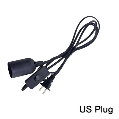 1.8M držač postolja svjetiljke Kabel za napajanje Kabel E26 E27 EU US Viseće LED rasvjetno tijelo Utičnica Adapteri za kabel s prekidačem