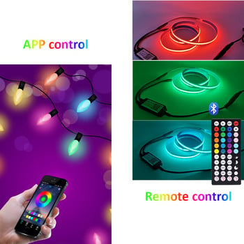 Ελεγκτής RGB 24V 12V DC 5V 44 πλήκτρα IR Ασύρματο Mini Control Bluetooth Τηλεχειριστήριο μουσικής για 5050 2835 LED Strip Lights