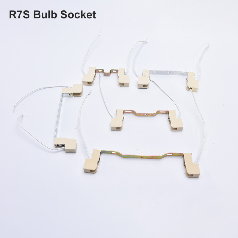 78/118/189mm R7S Flood halogeninė lemputė Keraminės lempos pagrindo laikiklis Adapterio lizdas R7S lempų laikikliai scenos žibintų laikiklis