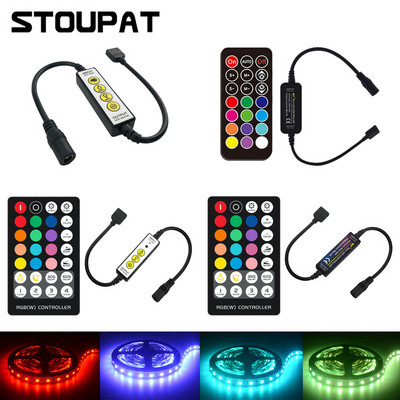 DC5V-24V 21 28 taustiņi RF IR kontrolieris tālvadības pults reostats priekš 3528 5050 RGB LED sloksnes gaismas regulēt spilgtumu līdzstrāvas spraudnis Sākums