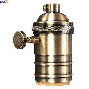 IWHD Portalamparas Vintage E27 Soclu lampă Soclu cu comutator Edison Lamp Holder E27 Bec Holder Socket 110-220v