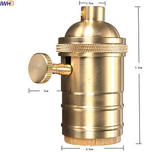 IWHD Portalamparas Vintage E27 Soclu lampă Soclu cu comutator Edison Lamp Holder E27 Bec Holder Socket 110-220v