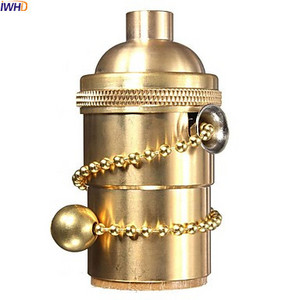 IWHD Portalamparas Vintage E27 Soclu lampă Soclu cu comutator Edison Lamp Holder E27 Bec Holder Socket 110-220v