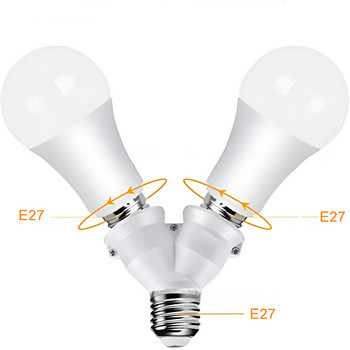 E26 E27 7 6 5 4 3 в 1 LED крушки Цокъл Адаптер Сплитер, Стандартен държач за лампа Конвертор Основа за домашно търговско осветление