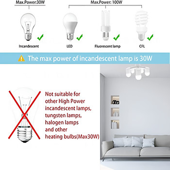 E26 E27 7 6 5 4 3 σε 1 LED Light Bulbs Socket Adapter Splitter, Τυπικός μετατροπέας βάσης βάσης λυχνίας για οικιακό επαγγελματικό φωτισμό