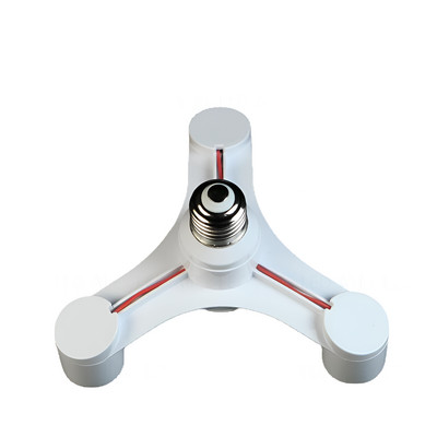 E26 E27 7 6 5 4 3 σε 1 LED Light Bulbs Socket Adapter Splitter, Τυπικός μετατροπέας βάσης βάσης λυχνίας για οικιακό επαγγελματικό φωτισμό