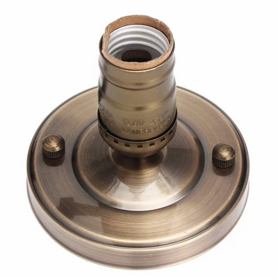 E27 E26 Pätica žiarovky Galvanicky pokovovaná hliníková Vintage Retro Antique Edison Stropná skrutka na žiarovku Objímka žiarovky s vypínačom