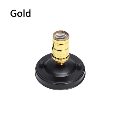 E27 E26 Pätica žiarovky Galvanicky pokovovaná hliníková Vintage Retro Antique Edison Stropná skrutka na žiarovku Objímka žiarovky s vypínačom