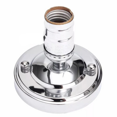 E27 E26 Pätica žiarovky Galvanicky pokovovaná hliníková Vintage Retro Antique Edison Stropná skrutka na žiarovku Objímka žiarovky s vypínačom