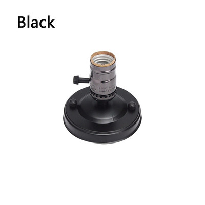 E27 E26 Pätica žiarovky Galvanicky pokovovaná hliníková Vintage Retro Antique Edison Stropná skrutka na žiarovku Objímka žiarovky s vypínačom