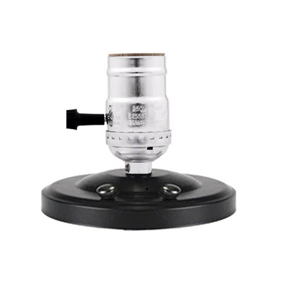 E27 E26 Pätica žiarovky Galvanicky pokovovaná hliníková Vintage Retro Antique Edison Stropná skrutka na žiarovku Objímka žiarovky s vypínačom