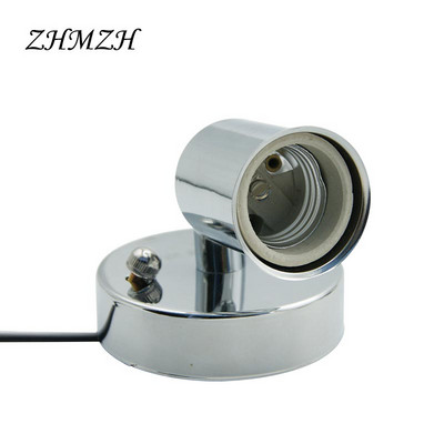 Objímka na lampu E27, otočná o 180 stupňov, stropná doska E14, železná závesná základňa, vysokoteplotná keramická skrutka pre žiarovku