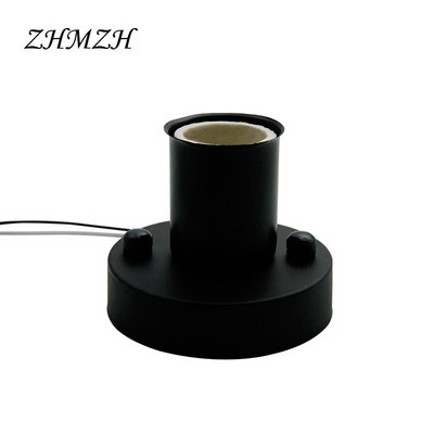 Objímka na lampu E27, otočná o 180 stupňov, stropná doska E14, železná závesná základňa, vysokoteplotná keramická skrutka pre žiarovku