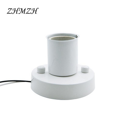 Objímka na lampu E27, otočná o 180 stupňov, stropná doska E14, železná závesná základňa, vysokoteplotná keramická skrutka pre žiarovku