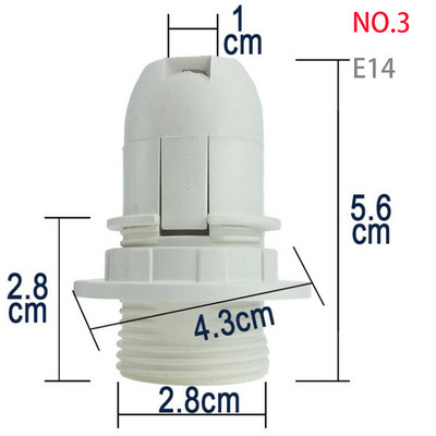 Βίδα E14 E27 M10 Λάμπα Led Λάμπα Βάσης Καπάκι τροφοδοσίας Ηλεκτρικό κρεμαστό Πρίζα Λαμπτήρα Σκίασης 220V 110v